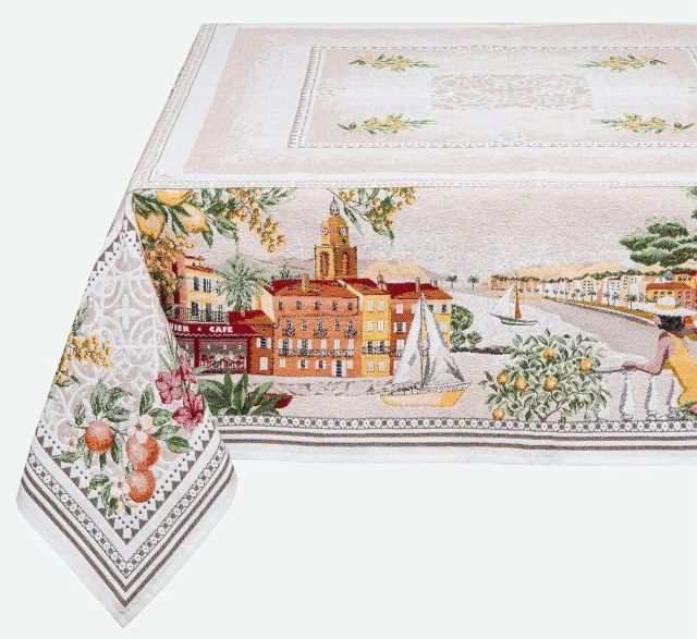French Jacquard Tablecloth DECO (Mediterranee)